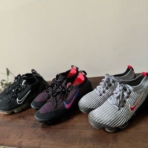 Nike Air VaporMax 3 pairs used excellent condition women’s size 8/5